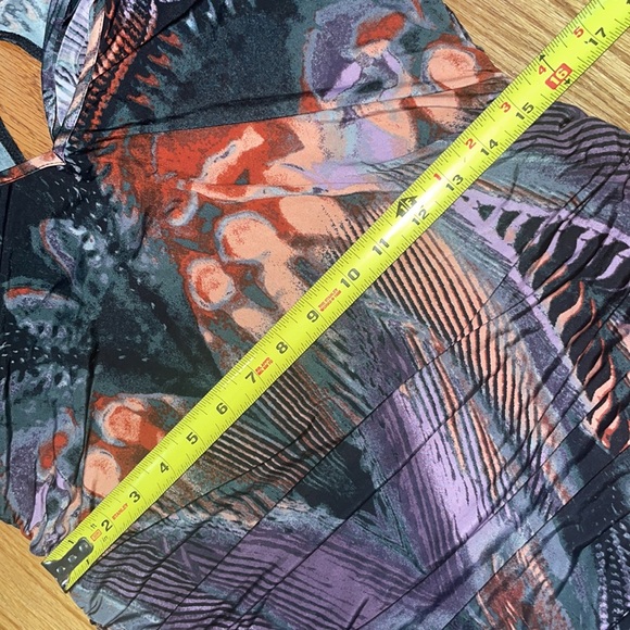 NEW Baby Phat cowl neck mini ruched dress 1X - Picture 6 of 17